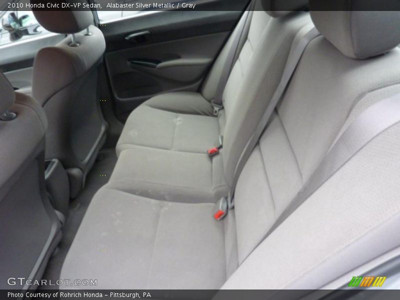 Alabaster Silver Metallic / Gray 2010 Honda Civic DX-VP Sedan
