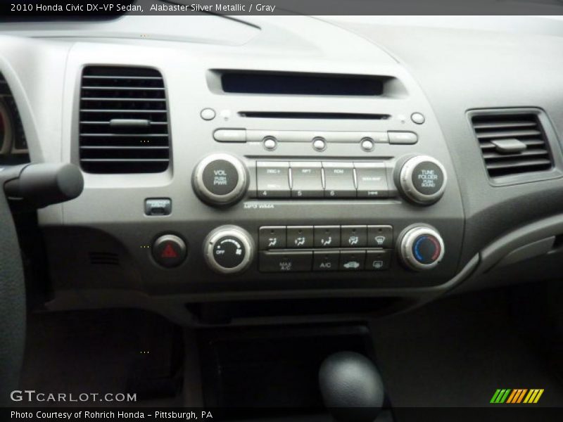 Alabaster Silver Metallic / Gray 2010 Honda Civic DX-VP Sedan