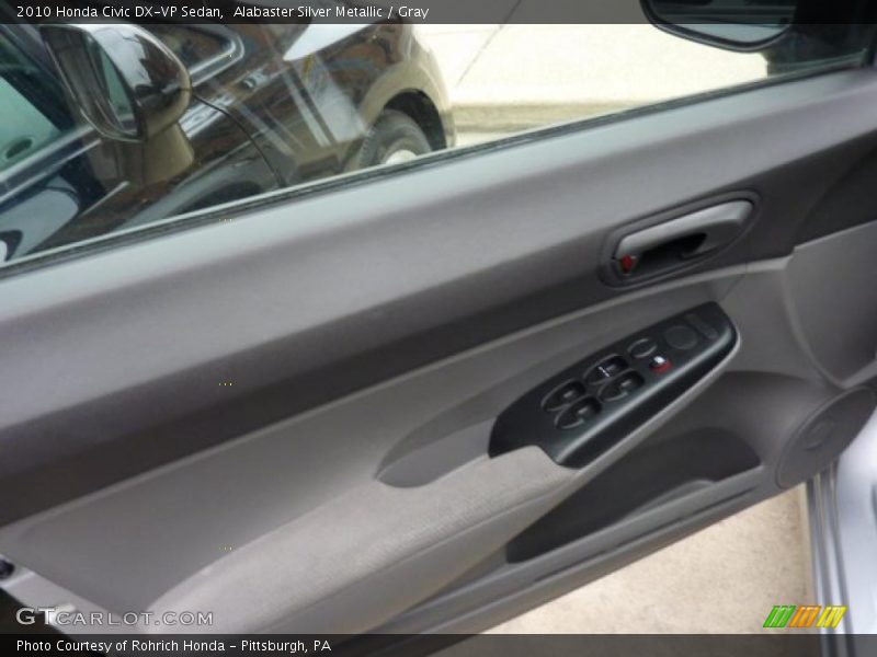 Alabaster Silver Metallic / Gray 2010 Honda Civic DX-VP Sedan