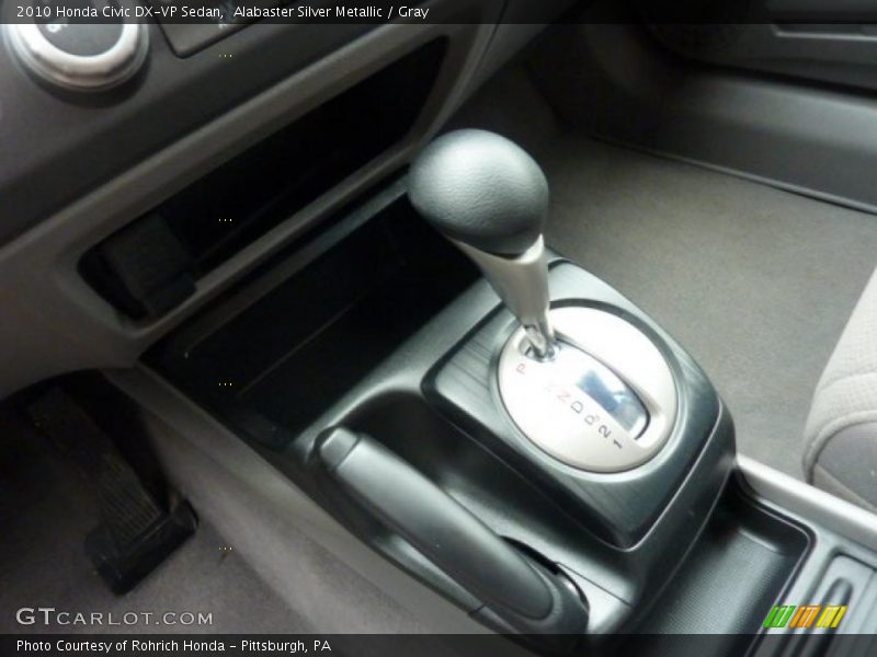 Alabaster Silver Metallic / Gray 2010 Honda Civic DX-VP Sedan