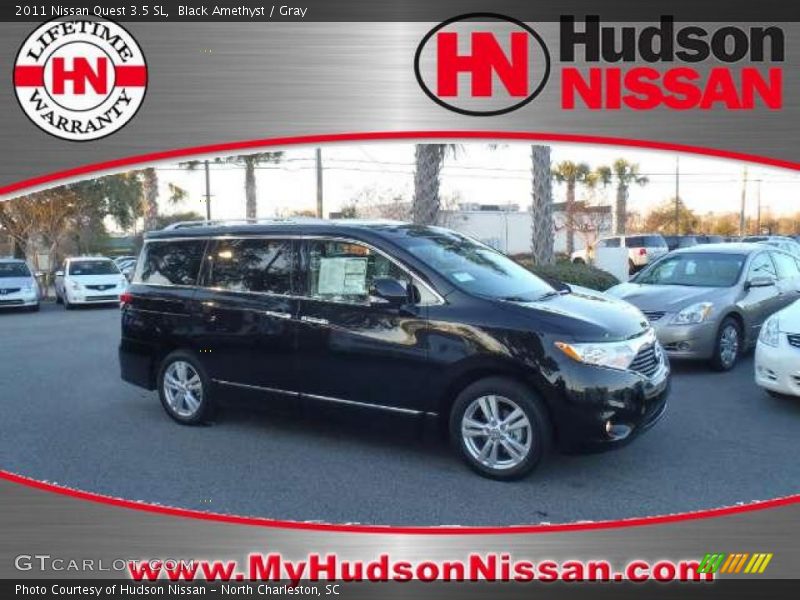 Black Amethyst / Gray 2011 Nissan Quest 3.5 SL