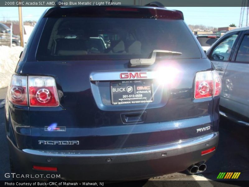 Deep Blue Metallic / Light Titanium 2008 GMC Acadia SLT AWD