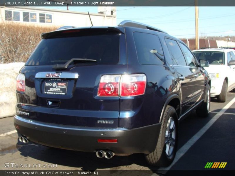 Deep Blue Metallic / Light Titanium 2008 GMC Acadia SLT AWD