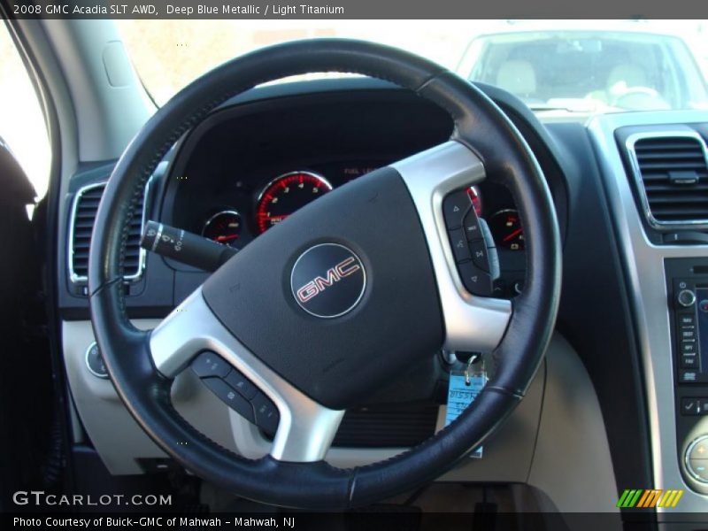 Deep Blue Metallic / Light Titanium 2008 GMC Acadia SLT AWD