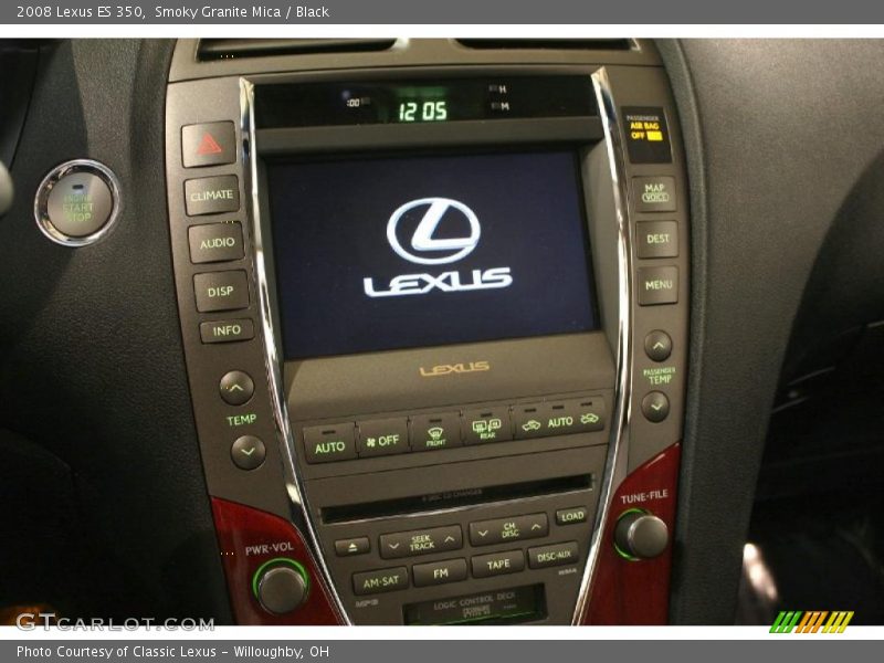 Smoky Granite Mica / Black 2008 Lexus ES 350