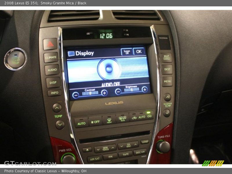 Smoky Granite Mica / Black 2008 Lexus ES 350
