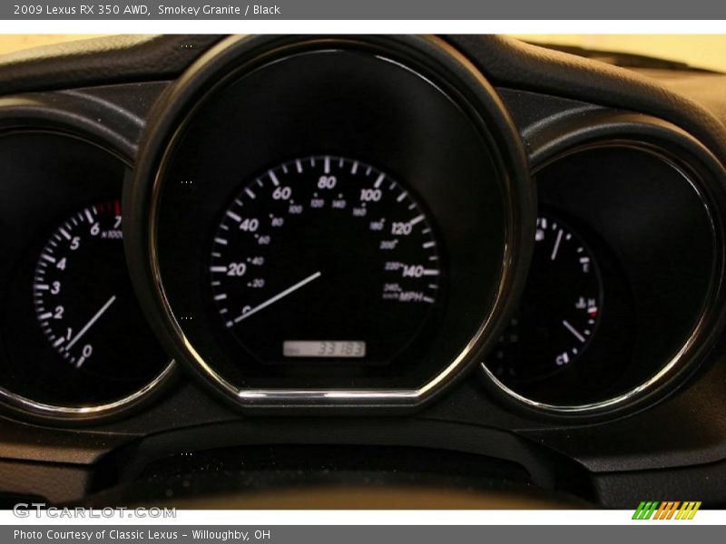 Smokey Granite / Black 2009 Lexus RX 350 AWD