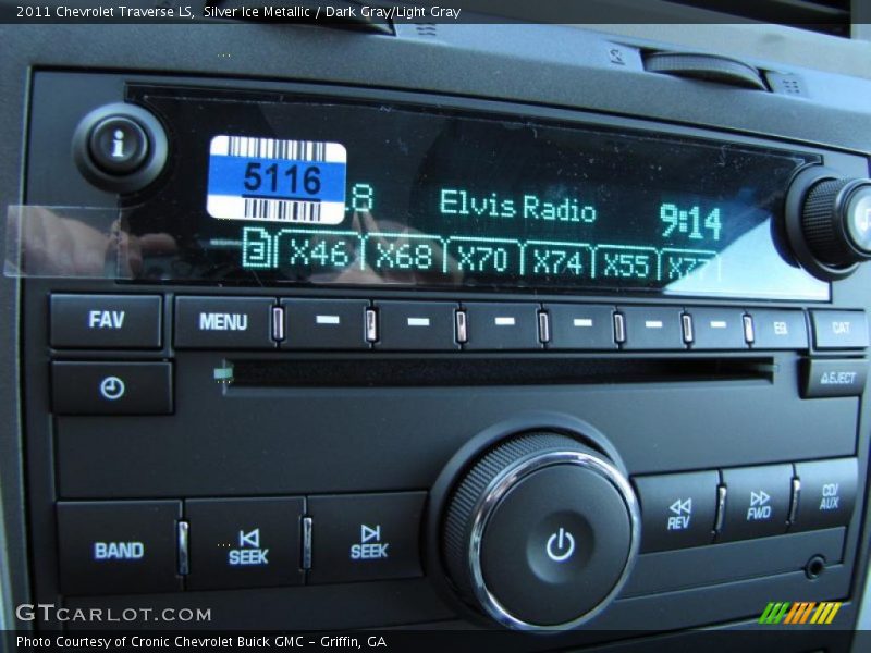 Silver Ice Metallic / Dark Gray/Light Gray 2011 Chevrolet Traverse LS