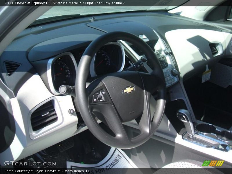 Silver Ice Metallic / Light Titanium/Jet Black 2011 Chevrolet Equinox LS
