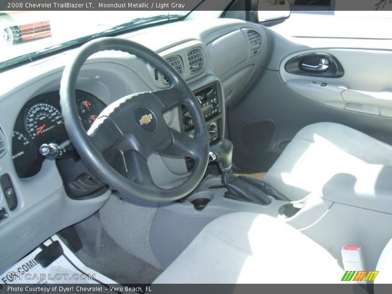 Moondust Metallic / Light Gray 2008 Chevrolet TrailBlazer LT