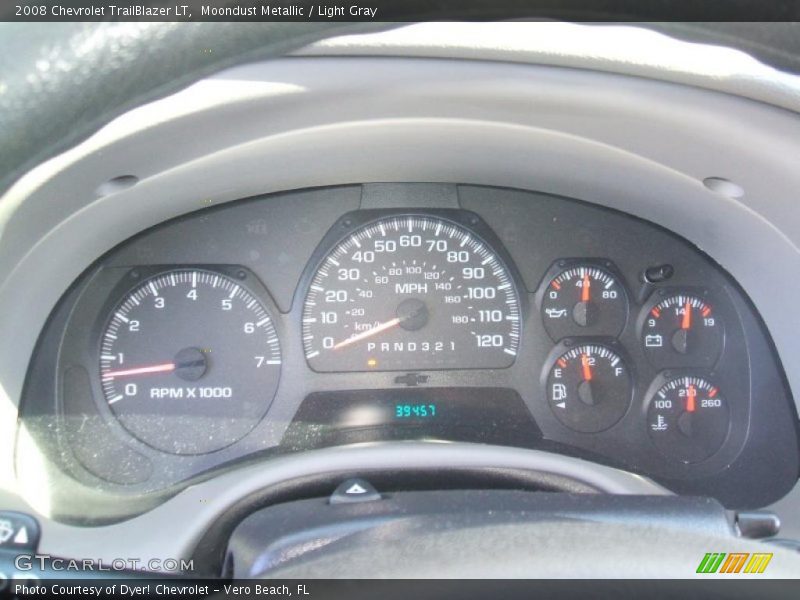 Moondust Metallic / Light Gray 2008 Chevrolet TrailBlazer LT