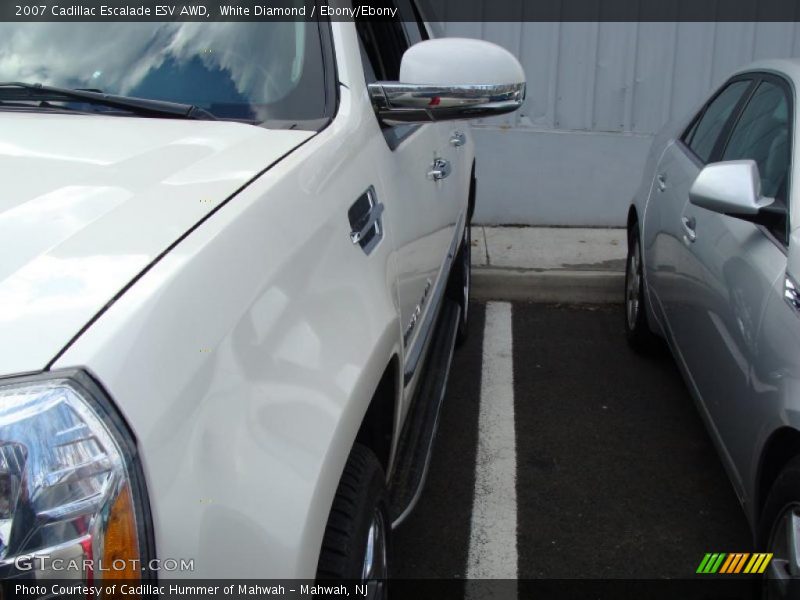 White Diamond / Ebony/Ebony 2007 Cadillac Escalade ESV AWD