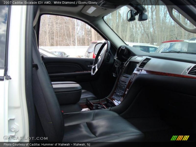 White Diamond / Ebony/Ebony 2007 Cadillac Escalade ESV AWD