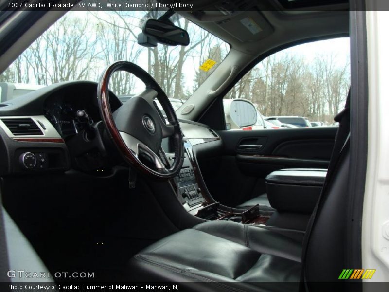 White Diamond / Ebony/Ebony 2007 Cadillac Escalade ESV AWD