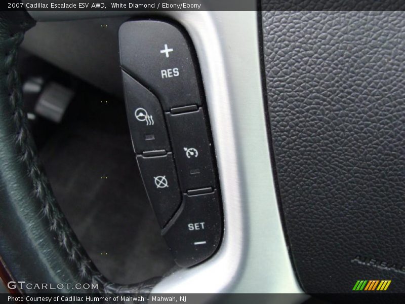 White Diamond / Ebony/Ebony 2007 Cadillac Escalade ESV AWD