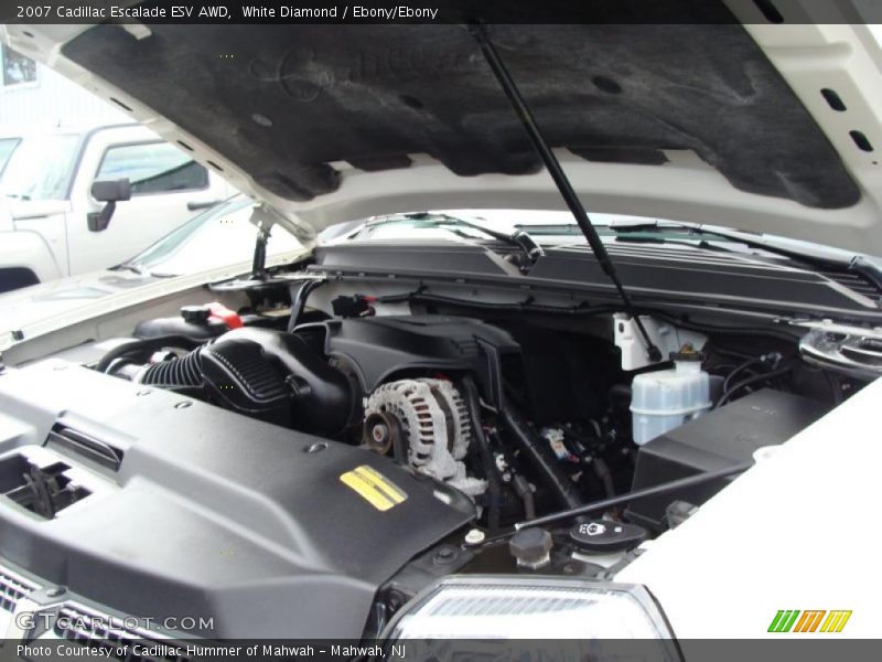 White Diamond / Ebony/Ebony 2007 Cadillac Escalade ESV AWD