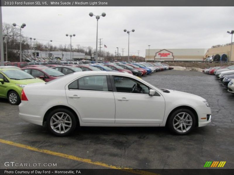 White Suede / Medium Light Stone 2010 Ford Fusion SEL V6