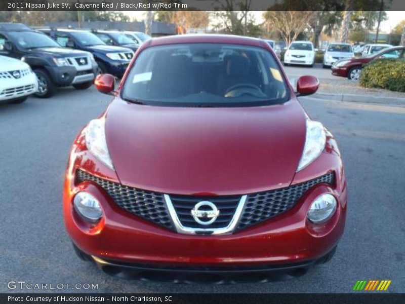 Cayenne Red / Black/Red w/Red Trim 2011 Nissan Juke SV