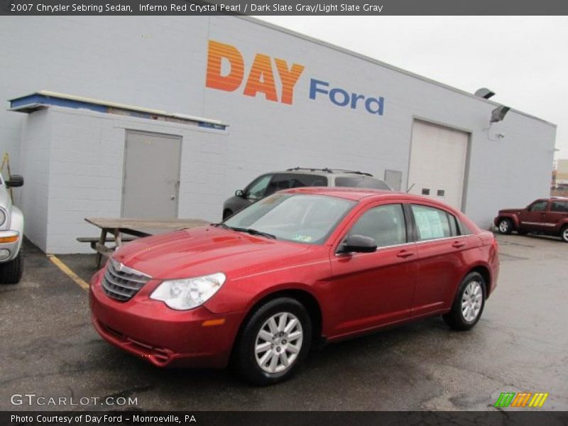 Inferno Red Crystal Pearl / Dark Slate Gray/Light Slate Gray 2007 Chrysler Sebring Sedan