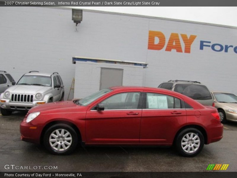 Inferno Red Crystal Pearl / Dark Slate Gray/Light Slate Gray 2007 Chrysler Sebring Sedan