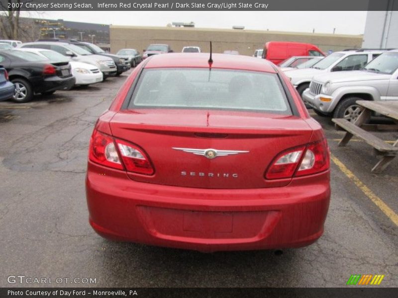 Inferno Red Crystal Pearl / Dark Slate Gray/Light Slate Gray 2007 Chrysler Sebring Sedan