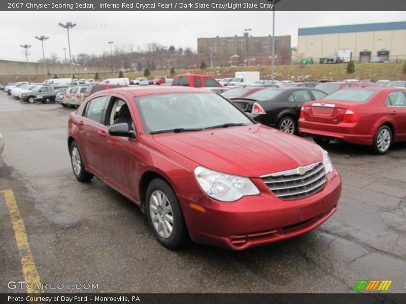 Inferno Red Crystal Pearl / Dark Slate Gray/Light Slate Gray 2007 Chrysler Sebring Sedan
