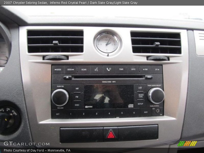 Inferno Red Crystal Pearl / Dark Slate Gray/Light Slate Gray 2007 Chrysler Sebring Sedan