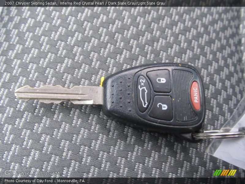 Inferno Red Crystal Pearl / Dark Slate Gray/Light Slate Gray 2007 Chrysler Sebring Sedan