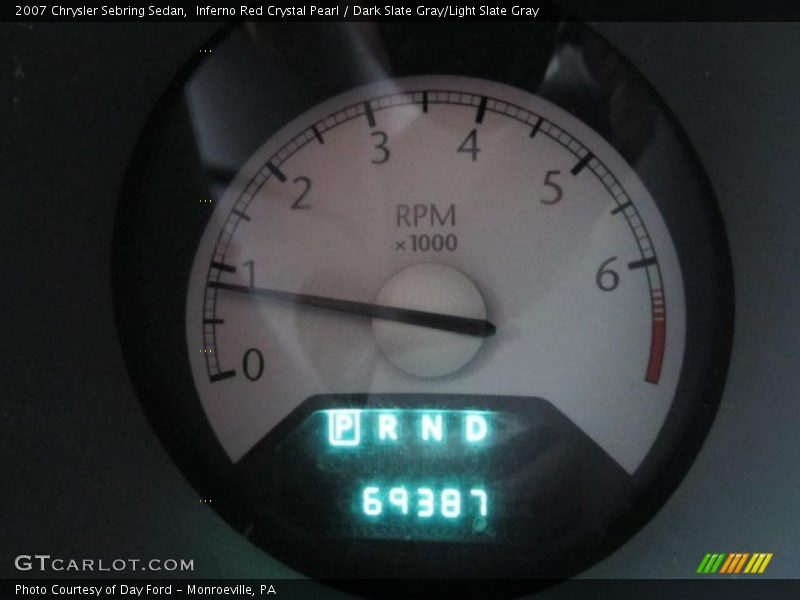 Inferno Red Crystal Pearl / Dark Slate Gray/Light Slate Gray 2007 Chrysler Sebring Sedan