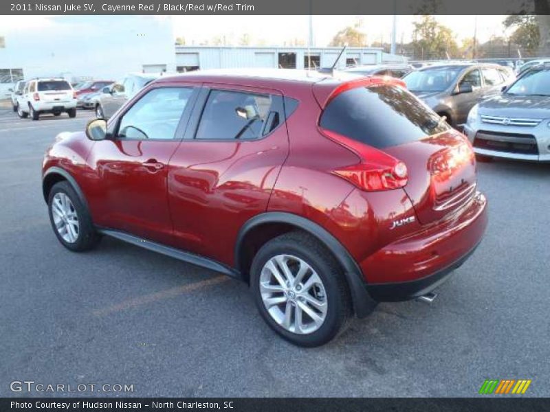 Cayenne Red / Black/Red w/Red Trim 2011 Nissan Juke SV