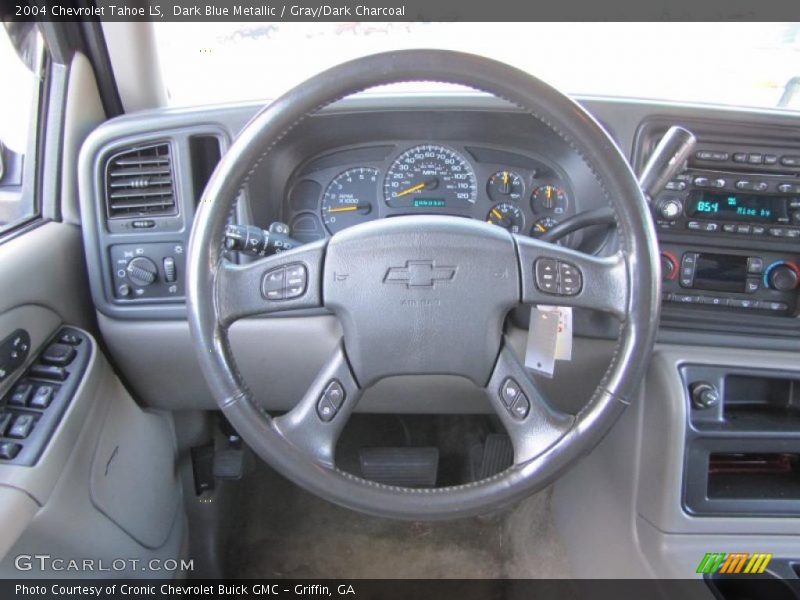 Dark Blue Metallic / Gray/Dark Charcoal 2004 Chevrolet Tahoe LS