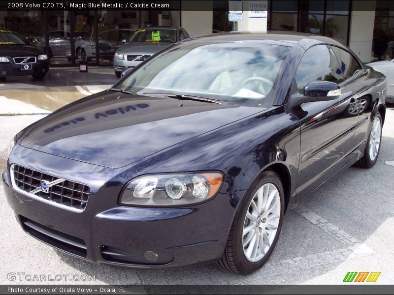 Magic Blue Metallic / Calcite Cream 2008 Volvo C70 T5
