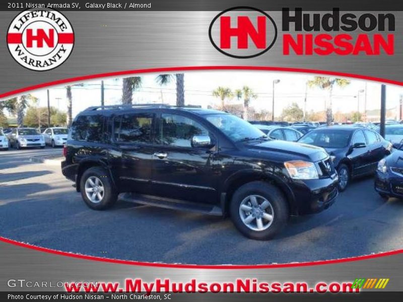 Galaxy Black / Almond 2011 Nissan Armada SV