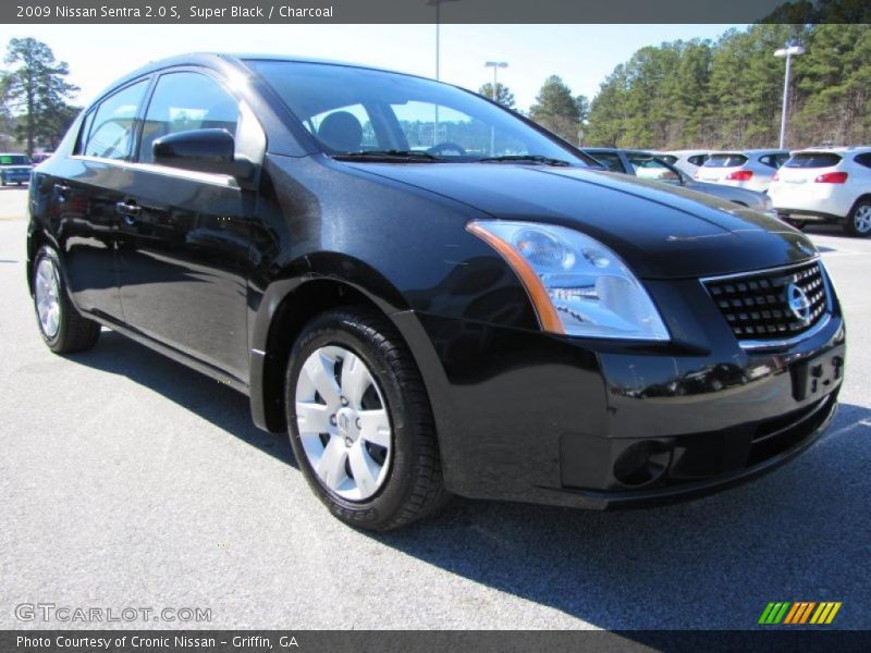 Super Black / Charcoal 2009 Nissan Sentra 2.0 S