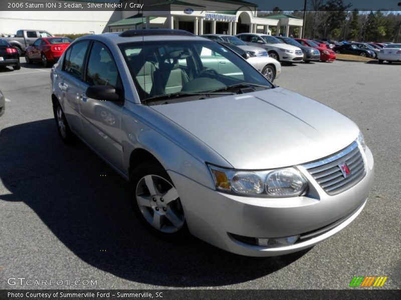 Silver Nickel / Gray 2006 Saturn ION 3 Sedan