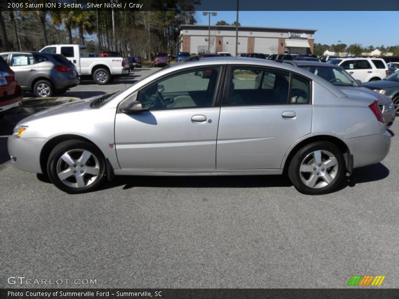 Silver Nickel / Gray 2006 Saturn ION 3 Sedan