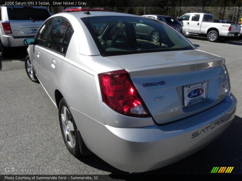 Silver Nickel / Gray 2006 Saturn ION 3 Sedan