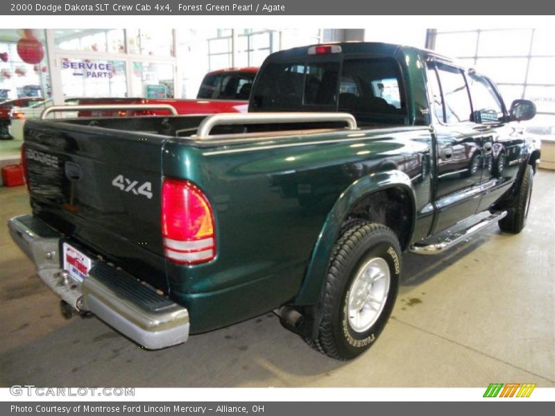 Forest Green Pearl / Agate 2000 Dodge Dakota SLT Crew Cab 4x4