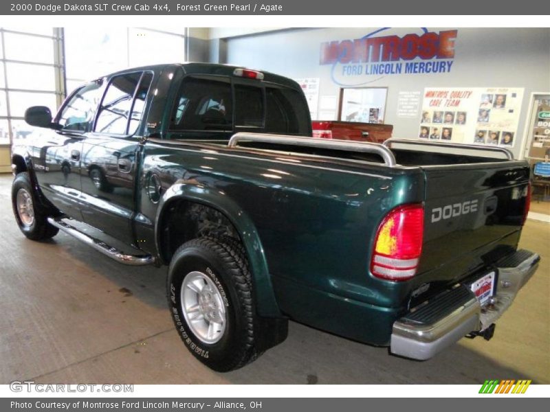 Forest Green Pearl / Agate 2000 Dodge Dakota SLT Crew Cab 4x4