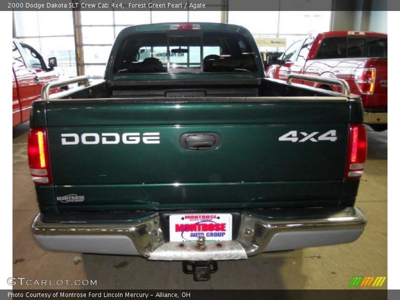 Forest Green Pearl / Agate 2000 Dodge Dakota SLT Crew Cab 4x4