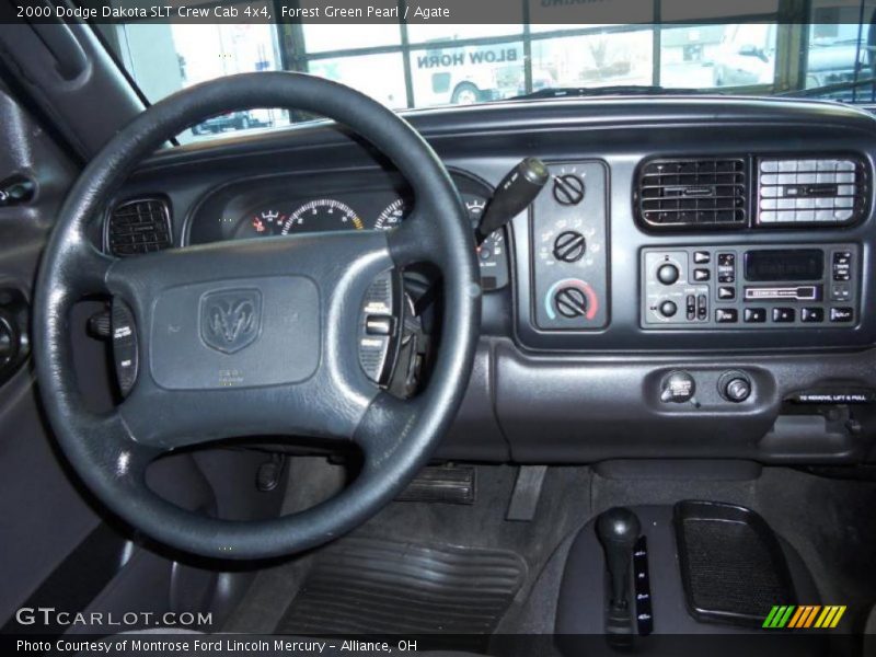 Forest Green Pearl / Agate 2000 Dodge Dakota SLT Crew Cab 4x4
