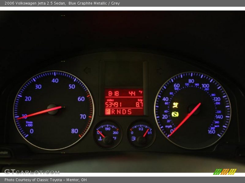 Blue Graphite Metallic / Grey 2006 Volkswagen Jetta 2.5 Sedan
