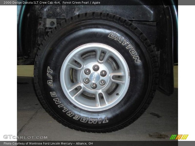 Forest Green Pearl / Agate 2000 Dodge Dakota SLT Crew Cab 4x4