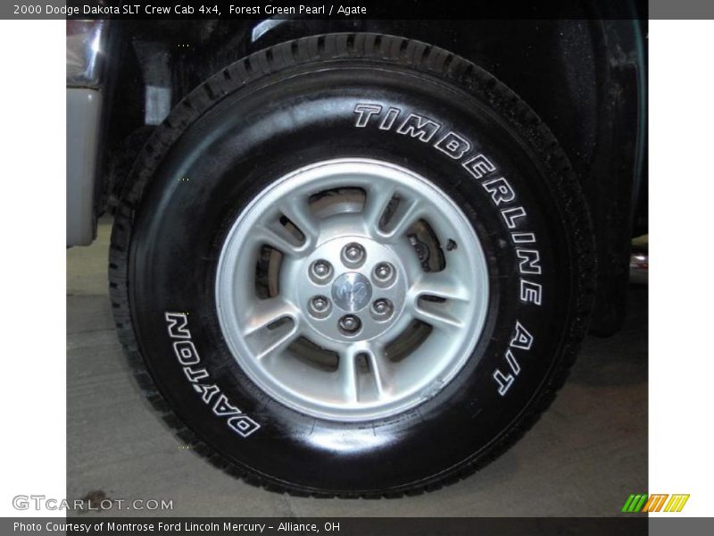 Forest Green Pearl / Agate 2000 Dodge Dakota SLT Crew Cab 4x4
