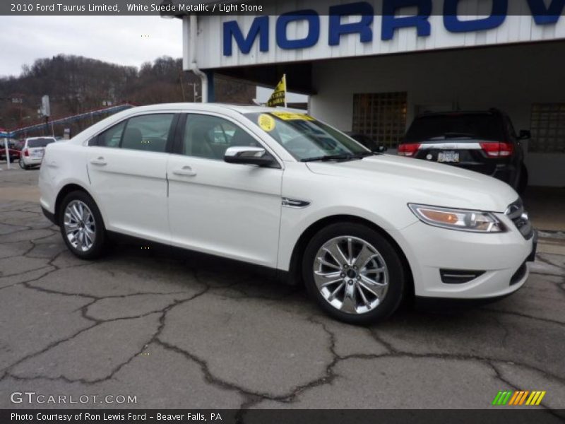 White Suede Metallic / Light Stone 2010 Ford Taurus Limited