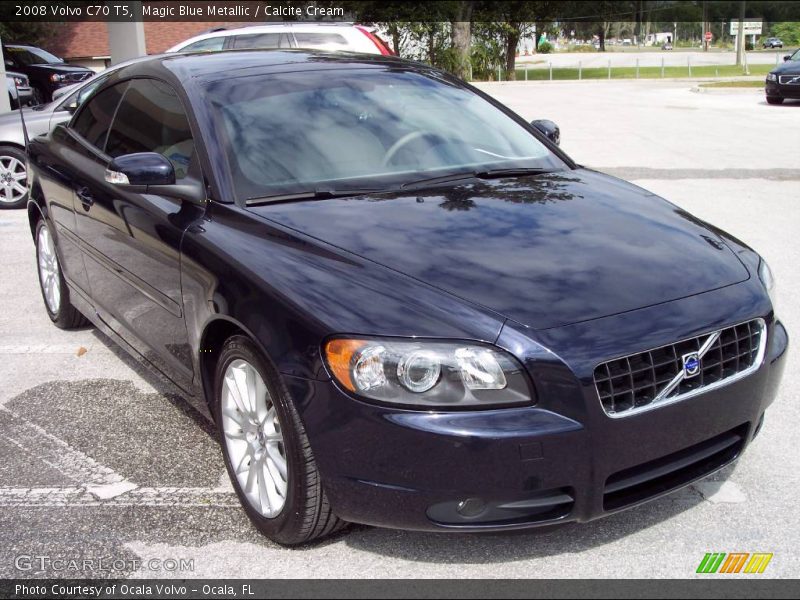 Magic Blue Metallic / Calcite Cream 2008 Volvo C70 T5