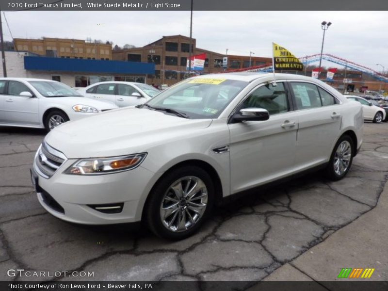 White Suede Metallic / Light Stone 2010 Ford Taurus Limited