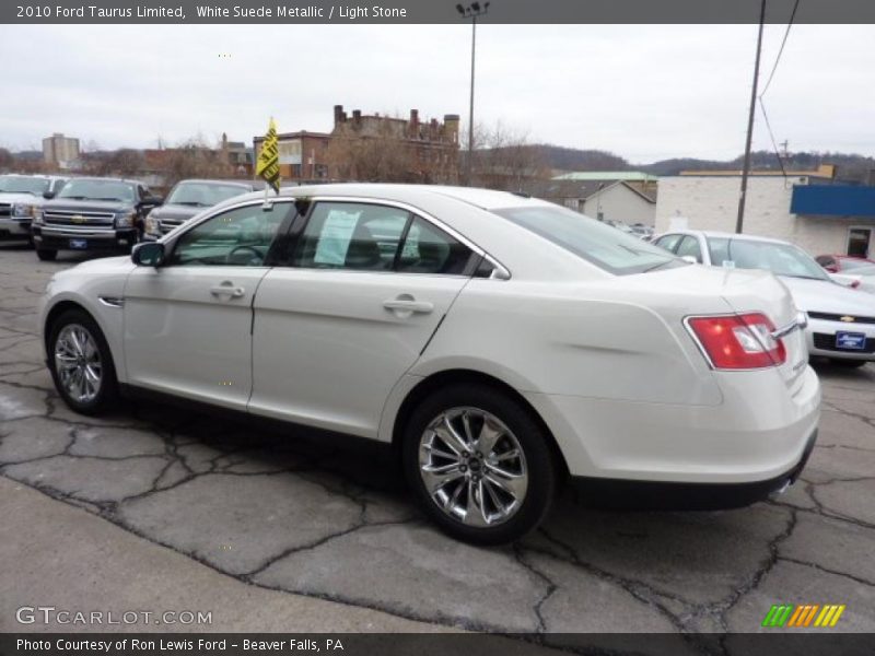 White Suede Metallic / Light Stone 2010 Ford Taurus Limited