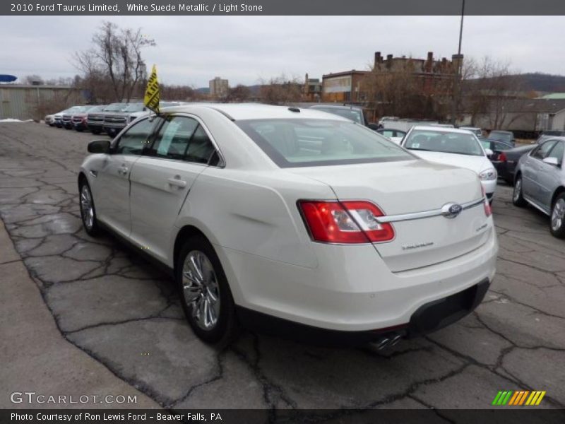 White Suede Metallic / Light Stone 2010 Ford Taurus Limited