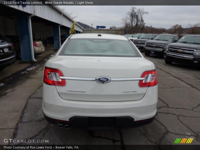White Suede Metallic / Light Stone 2010 Ford Taurus Limited
